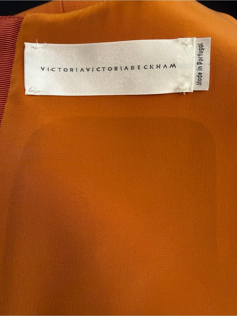 Victoria Beckham Sleeveless Tunic and Wide-Leg Pants Set Orange. - Picture 3 of 6